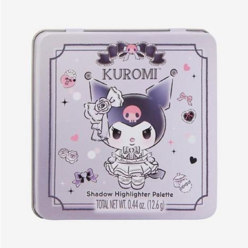 Sanrio Kuromi Shadow and Highlighter Palette - Purple and Pink